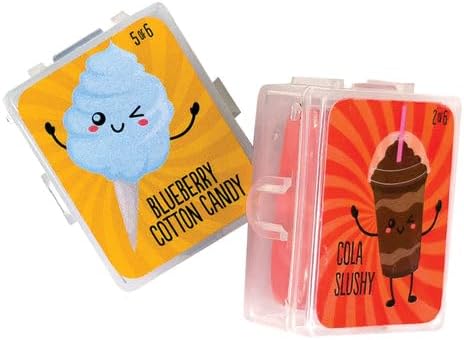 Raymond Geddes Link Up Scented Kneaded Erasers (Series One - 36 Pieces) - 6 Moldable Eraser Designs with Snap Case - Fun Puzzle Kids Erasers