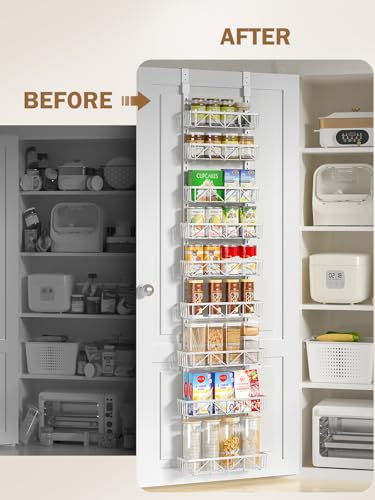 Delamu Narrow 9-Tier Over the Door Pantry Organizer - Image 6