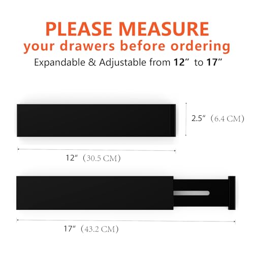 4 Pack Bamboo Drawer Dividers 2.6" High, Adjustable from 12 Inch - Image 6