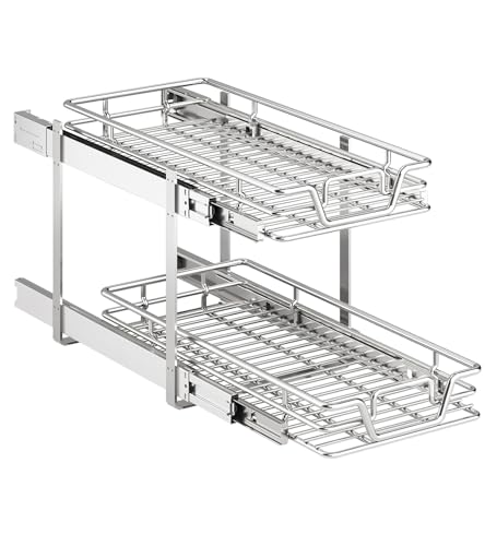 2-Tier Kitchen Cabinet,Pull Out Cabinet Organizer - Image 2