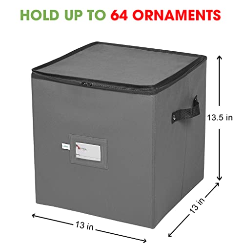 Christmas Ornament Storage Box, 4 Individual Trays Xmas - Image 4