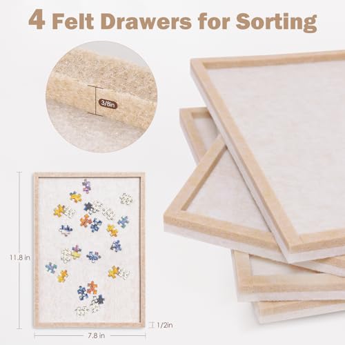 Puzzle Board with 4 Sorting Trays - Image 7