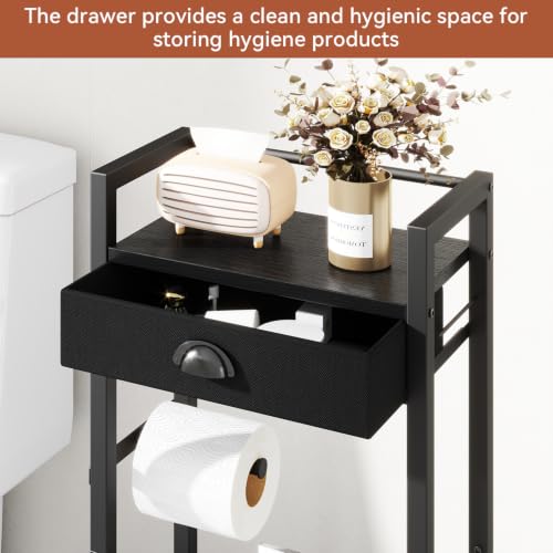 IBUYKE Toilet Paper Holder Toilet Roll Dispenser Storage - Image 6