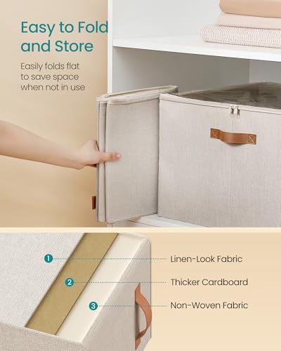 SONGMICS Shoe Organizer for Closet, Fabric Bins, Fit | All Products - Image 6