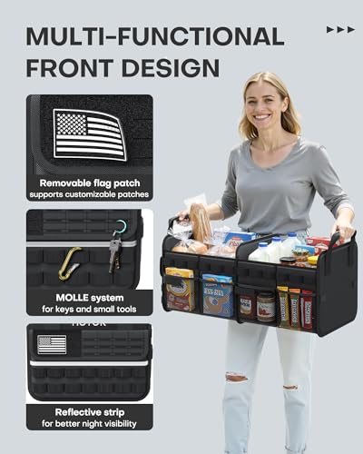 HOTOR Tactical Trunk Organizer - Car Storage with Front - Image 6