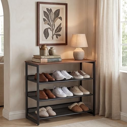 Garden 4 you Shoe Rack for Entryway 4 Tiers 11.8" D | All Products - Image 6