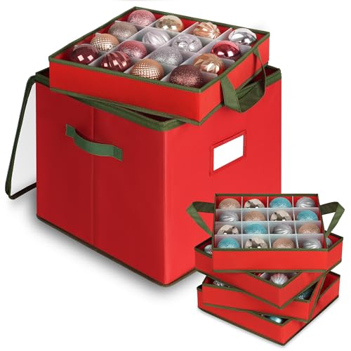Christmas Ornament Storage Box, Clear Ornament Storage - Image 2