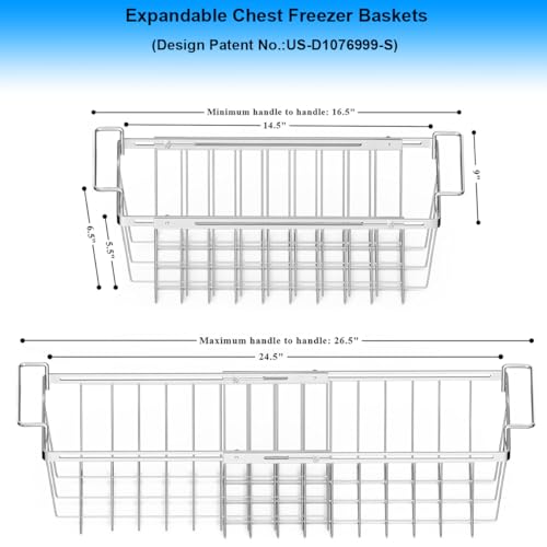 Freezer Baskets for Chest Freezer Real Capacity Expandable - Image 4