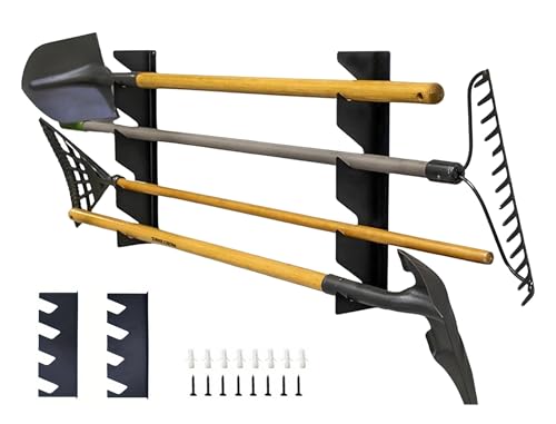 Garden Tool Storage Rack, Wall Mounted Garage Organizer - Image 2
