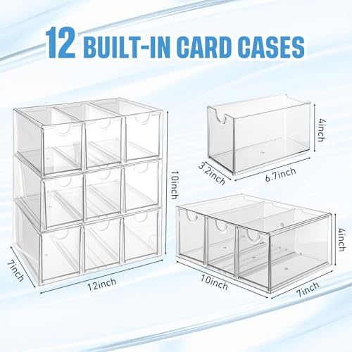 3 Pack Trading Card Storage Box, 3600 Count Acrylic Cards Box - Image 4