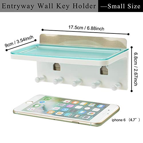 JDYOOMI Wall Mount Entryway Storage Organizer Small Stick On Key - Image 3