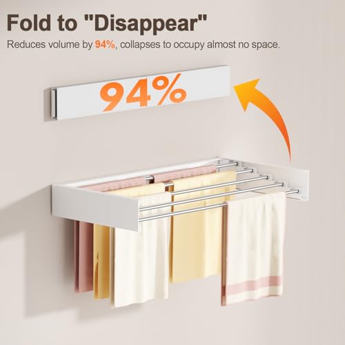 Wall Mounted Clothes Drying Rack Folding Indoor | Laundry & Clothing - Image 6