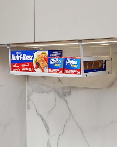Under Shelf Storage Basket, 2-Pack Under Cabinet Shelf Organizer - Image 7