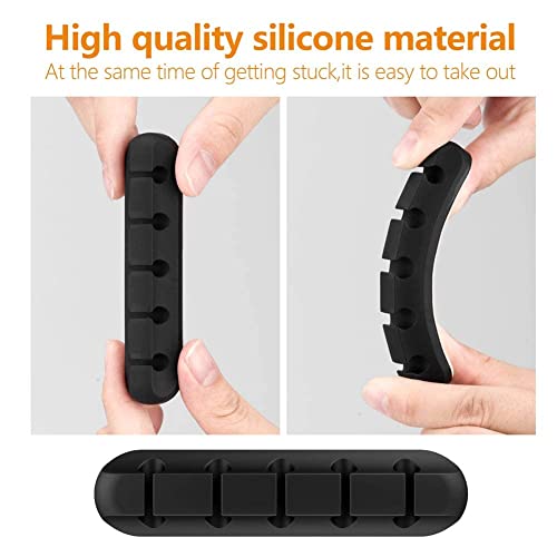TviewSmart Cord Organizer for Desk, 5 Pack Cord Holders - Image 6