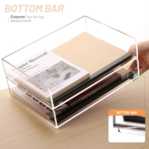 SANRUI Acrylic Desk Organizer Stackable Paper Tray, | All Products - Image 6