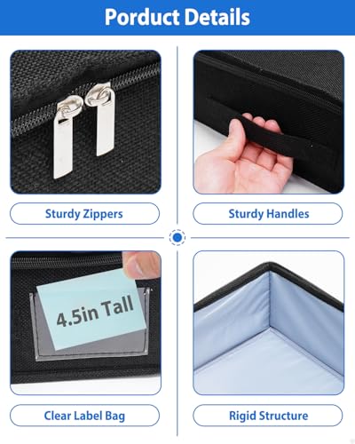 4.5-In Low Profile Under Bed Storage, Rigid Support - Image 7