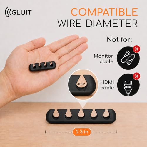 Cord Organizer for Desk, Nightstand Cable Holder - Image 5