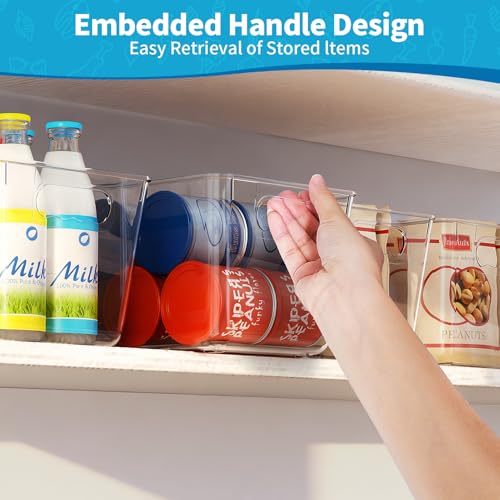Clear Fridge Organizer Bins with Handles, 4 Pack Lar | All Products - Image 7