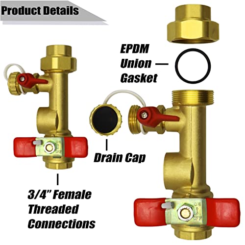 3/4 Inch IPS Isolator Tankless Water Heater Service Isolation - Image 6