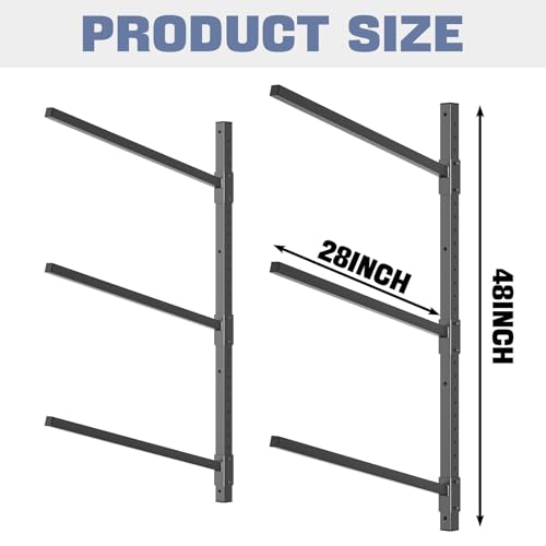 WALMANN Heavy Duty Wall Mounted Kayak Storage Rack | Home Organization - Image 4