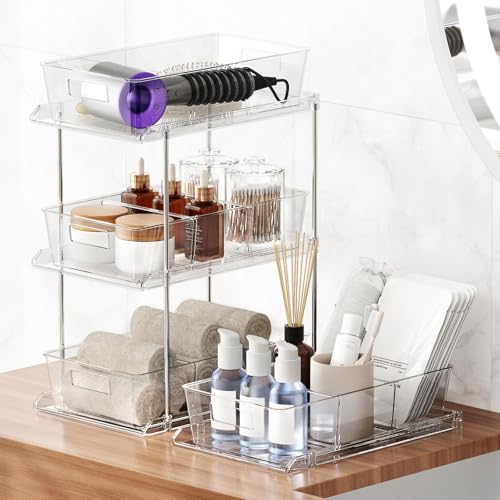 Bathroom Under Sink Organizers and Storage, 2 Tier, 2 Packs - Image 6
