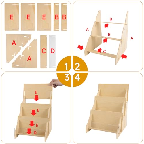 Greeting Card Display Stand, 3 Tier Postcard Display | All Products - Image 6