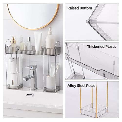YCIA&DONE Bathroom Countertop Organizer Over The Faucet, Narrow - Image 4