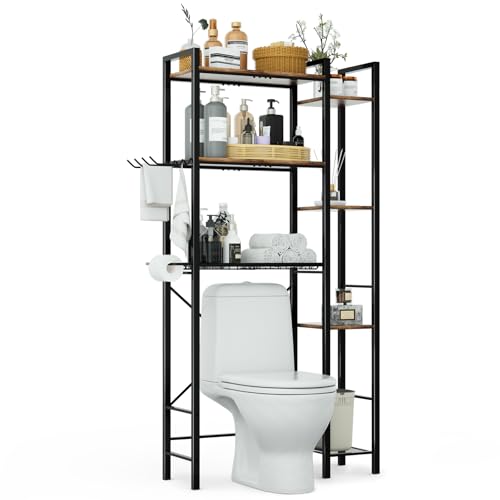 Over The Toilet Storage Cabinet, 3-Tier Bathroom Shelves - Image 2