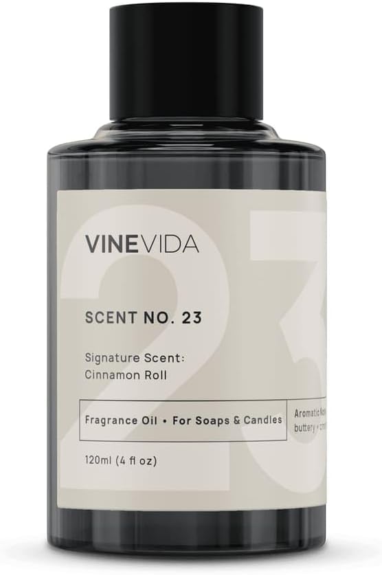 VINEVIDA [4oz] Cinnamon Roll Fragrance Oil for Candle Making and Soap Making - Premium Candle Scents for Soy Candles