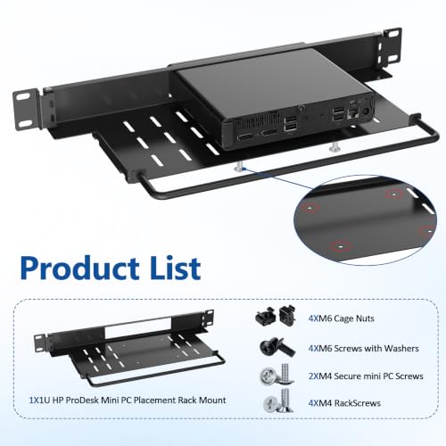 1U Rack Mount for HP ProDesk Mini PC, HP EliteDesk Mini Business - Image 5