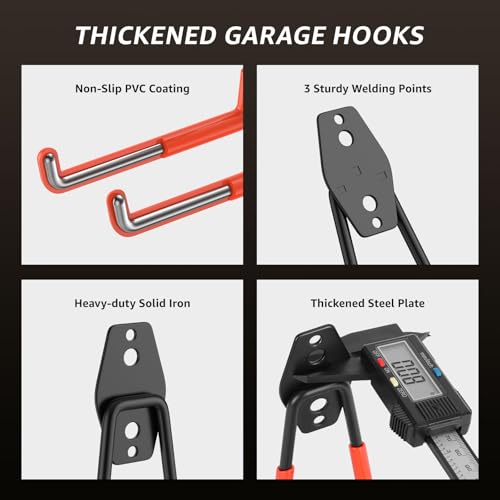 Heavy Duty Garage Hooks for Storage & Hanging Items, 20-Pack - Image 4