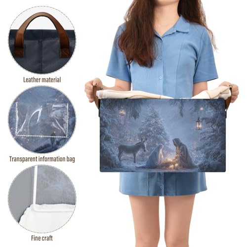 Christmas Nativity Scene Storage Basket Foldable Cube - Image 5