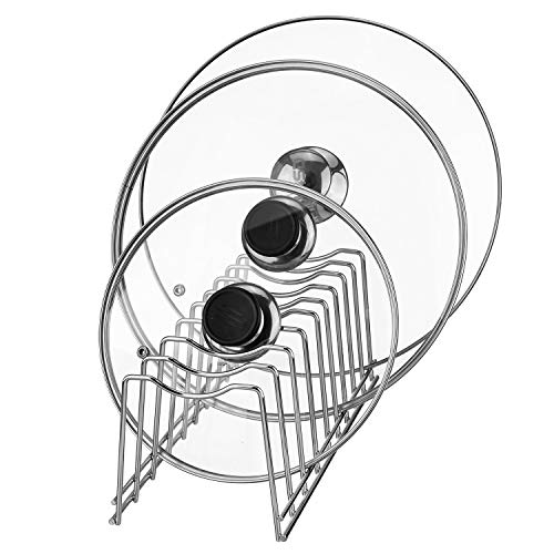 Pot Lid Organizer, Kitchen Pot Lid Rack Holder - Image 2