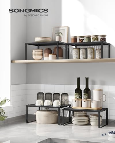 SONGMICS Set of 2 Metal Spice Racks, Stackable Expan | All Products - Image 4