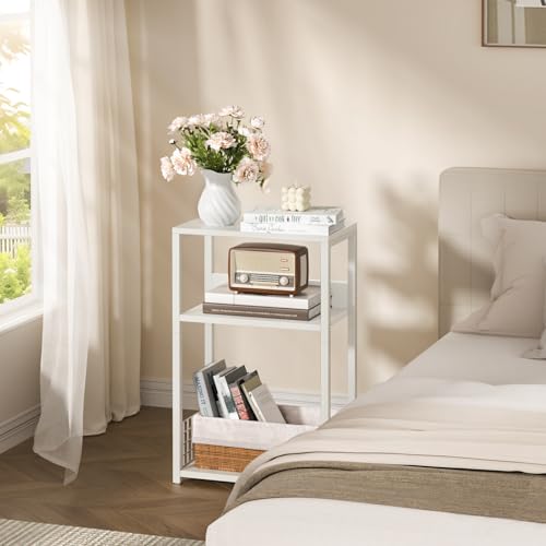 LELELINKY White Side Table,Small Printer Stand with Storage Shelf - Image 5