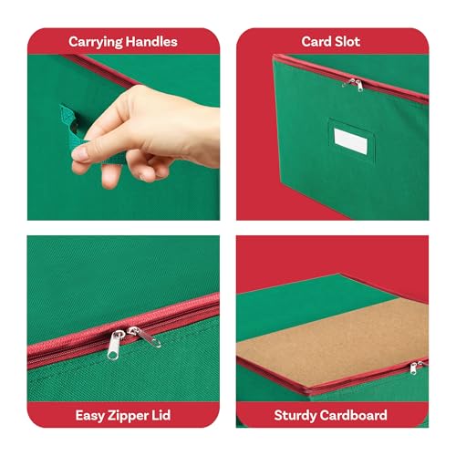 Tiny Tim Totes Christmas Storage Box with Zip Top | Home Organization - Image 5