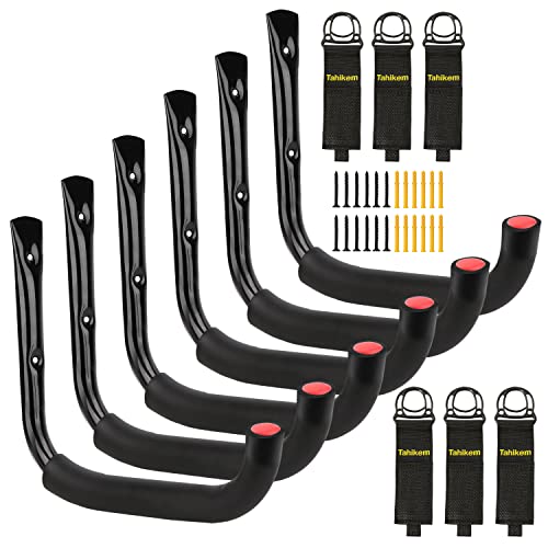 6 Pack Garage Hooks Heavy Duty, 7 Inch Ladder Hooks | Garage Storage - Image 2