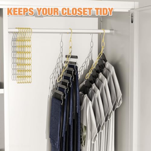 NiHome Clothing Chain Hangers 10-Pack, Space Saving | All Products - Image 4