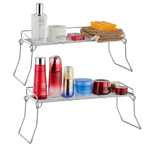 JUNCHU CHERRY Metal The Sink Vanity Organizer 2 Pack, Bathroom - Image 2
