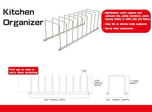 FitWell Kitchen Bakeware Organizer,Plate Racks - Image 3