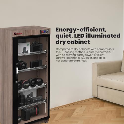 125L Electronic Dry Cabinet with Combination Lock (Oak) – - Image 6