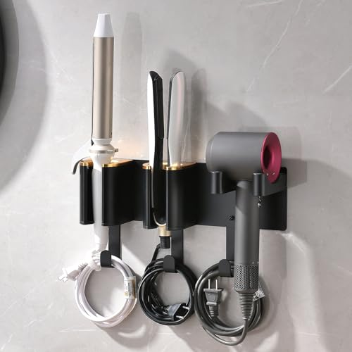 Wall Mount Hair Tool Organizer, Hair Dryer and Curling - Image 2