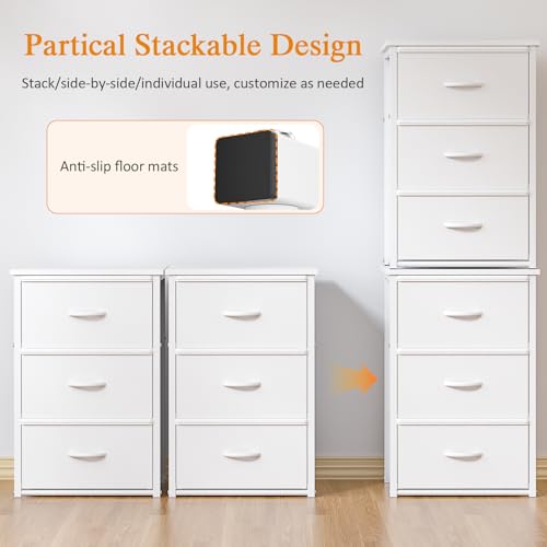 DAOUTIME Stackable Storage Drawers, 3 Drawers for Closet Clothes - Image 7