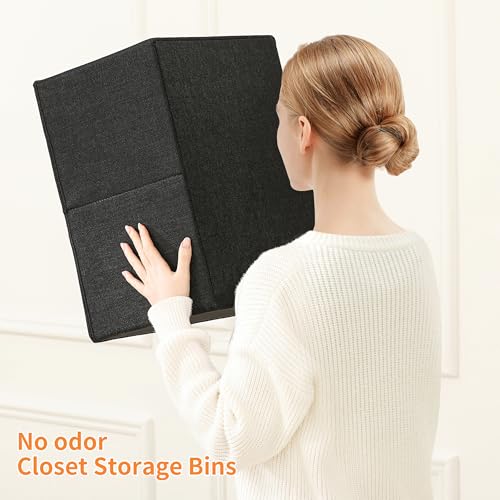 linen closet organizers and storage, 3 Pack Large Storage Baskets - Image 7