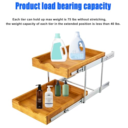 DINDON 2 Tier Pull Out Cabinet Organizer (14" W x 21 | All Products - Image 6