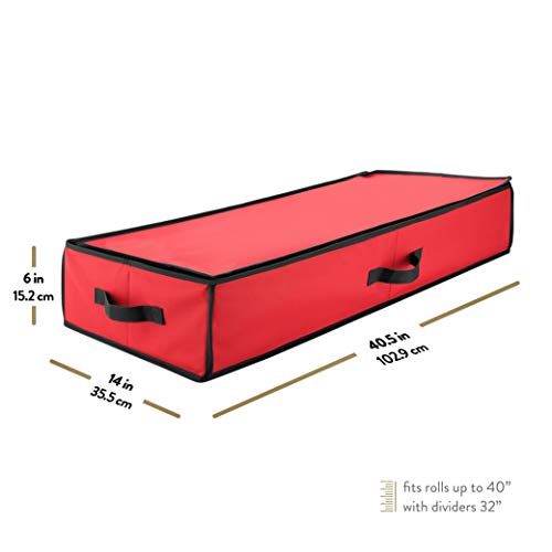 ZOBER Wrapping Paper Storage, Gift Wrapping Organizer Storage - Image 4