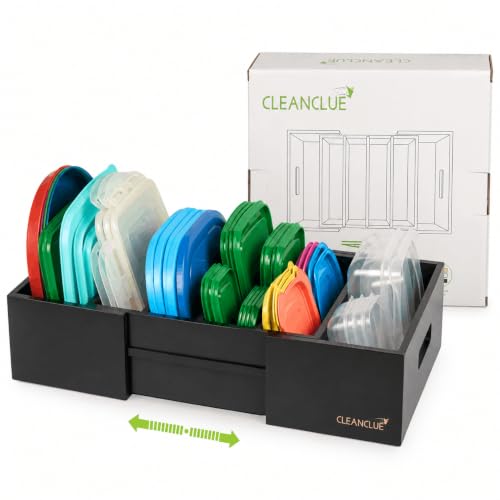 Expandable Bamboo Kitchen Cabinet Organizer for Food Container - Image 2