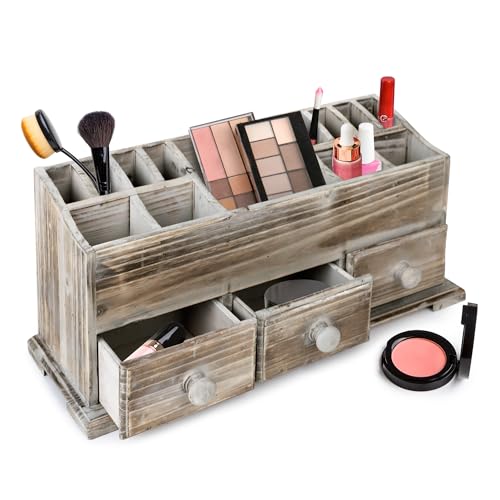 Besti Rustic Vanity Organizer for Cosmetics, Makeup - Image 2