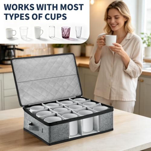 Boczif Coffee Mug Storage Box with Dividers, China Storage - Image 7