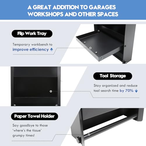 Wall-Mount Work Station Storage Cabinet for Enclosed Trailers - Image 4
